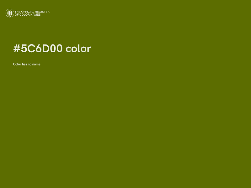 #5C6D00 color image