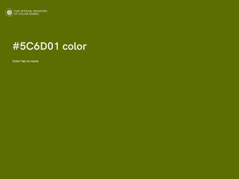 #5C6D01 color image