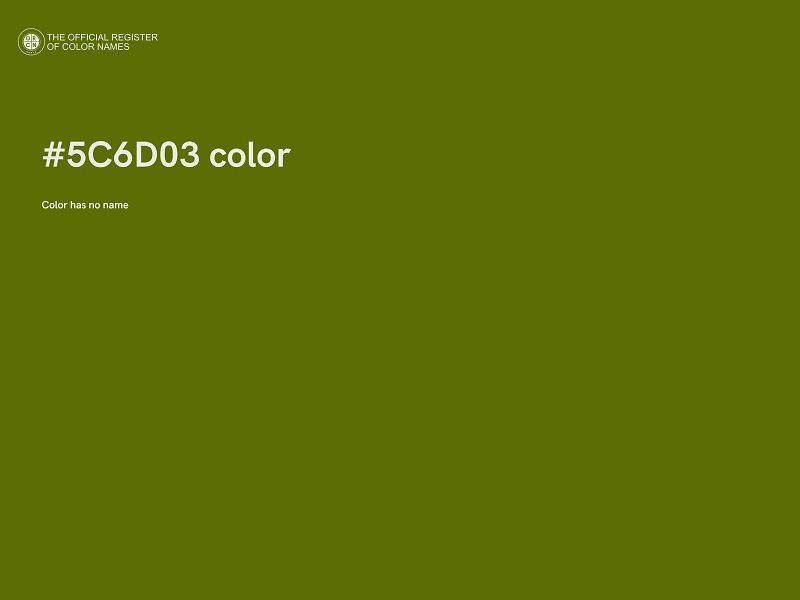 #5C6D03 color image