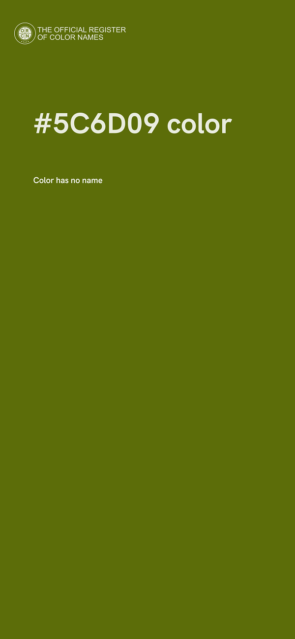 #5C6D09 color image