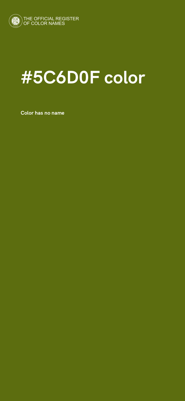 #5C6D0F color image
