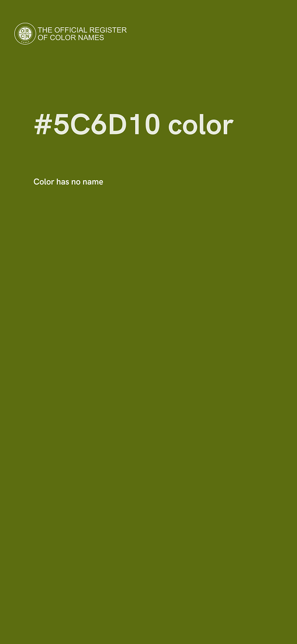 #5C6D10 color image