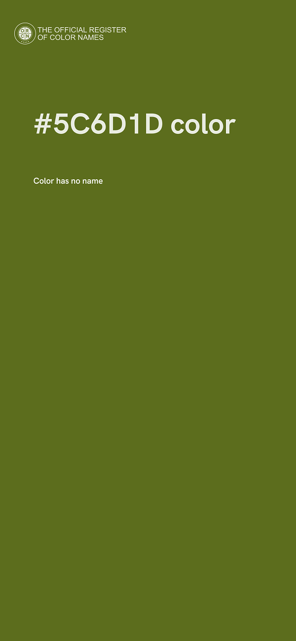#5C6D1D color image