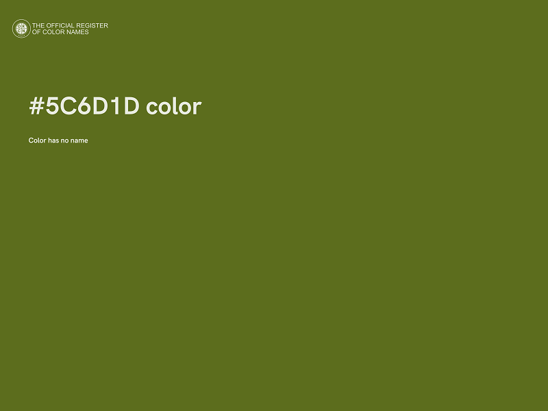 #5C6D1D color image