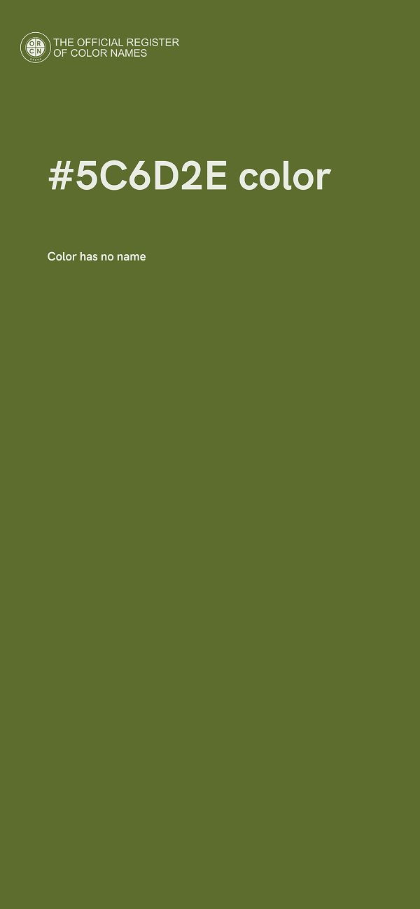 #5C6D2E color image