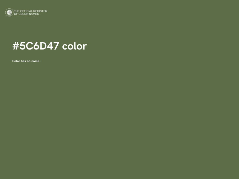 #5C6D47 color image
