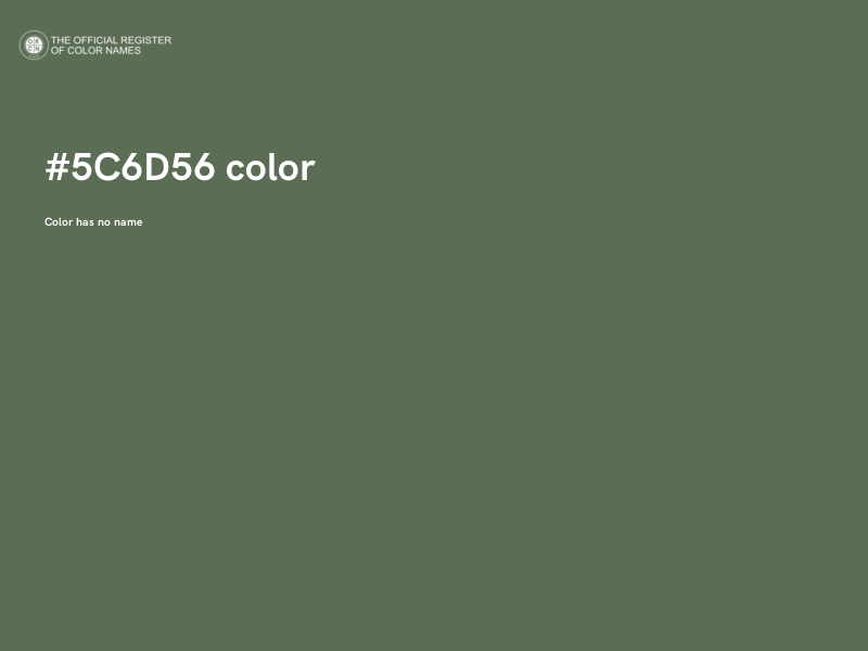 #5C6D56 color image