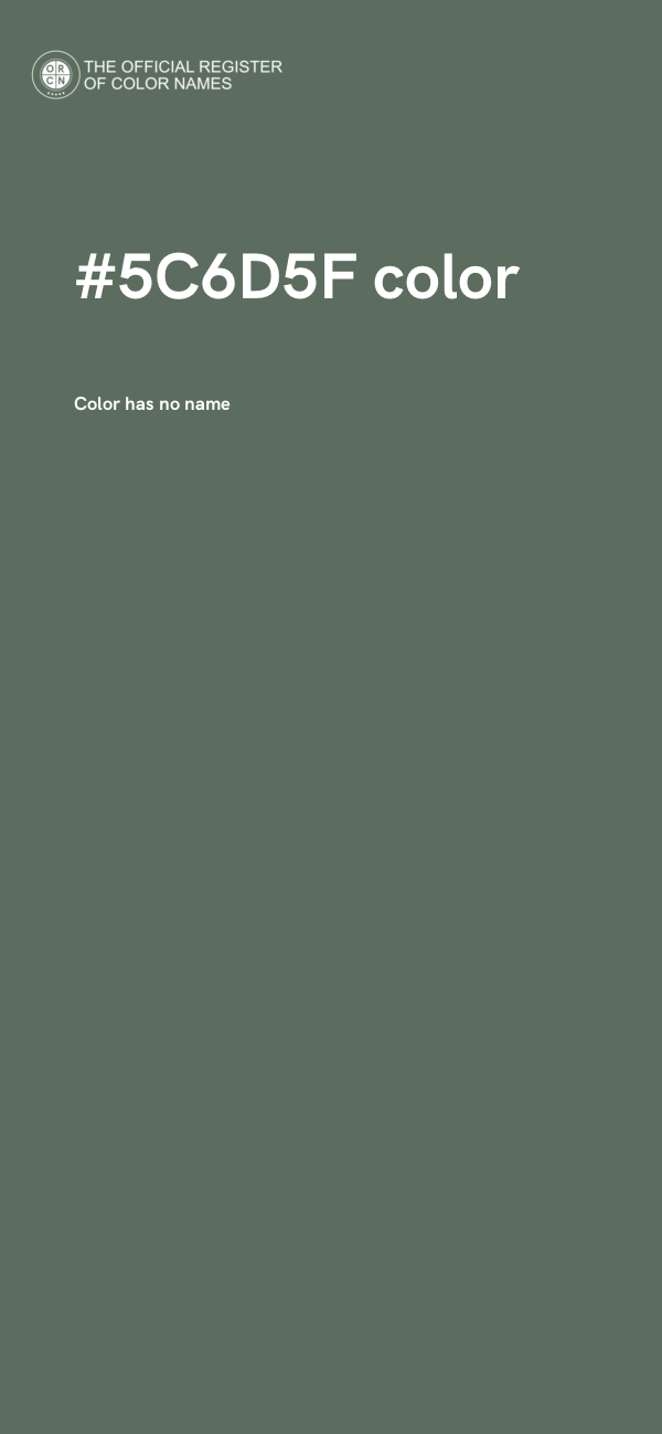 #5C6D5F color image