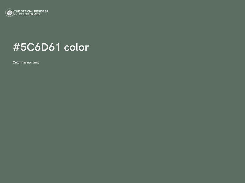 #5C6D61 color image