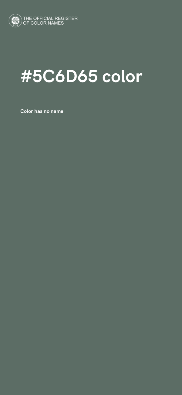 #5C6D65 color image