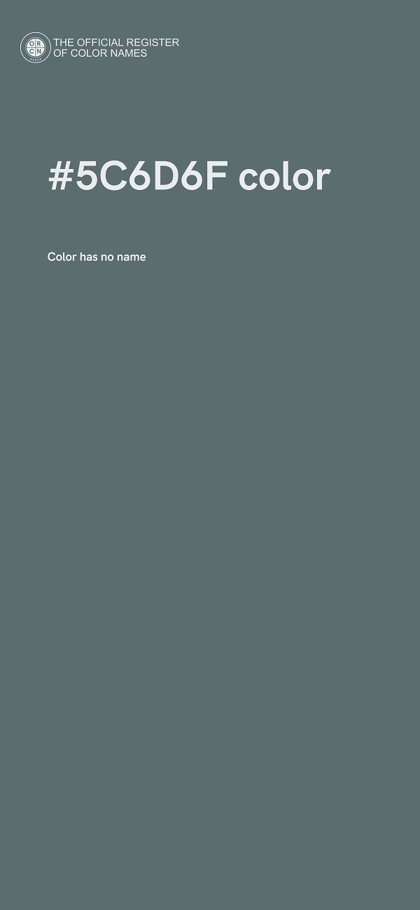 #5C6D6F color image