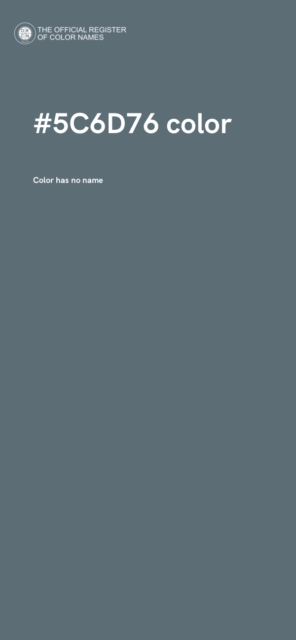#5C6D76 color image