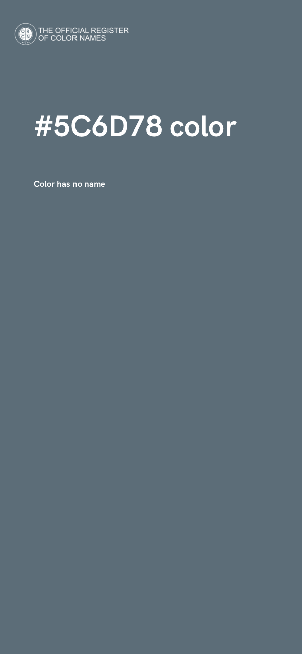 #5C6D78 color image