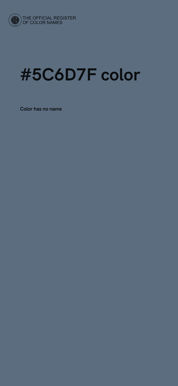 #5C6D7F color image