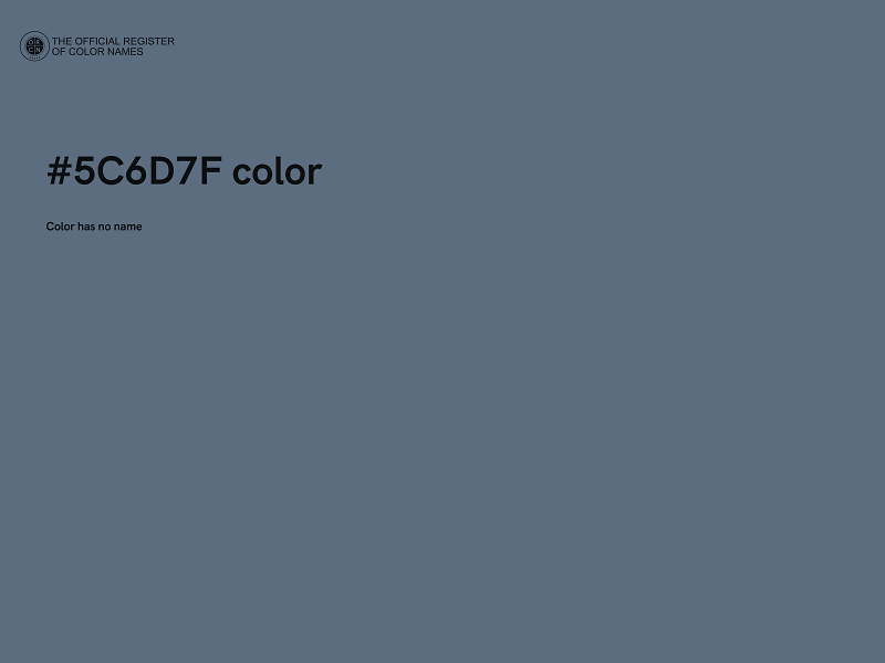 #5C6D7F color image