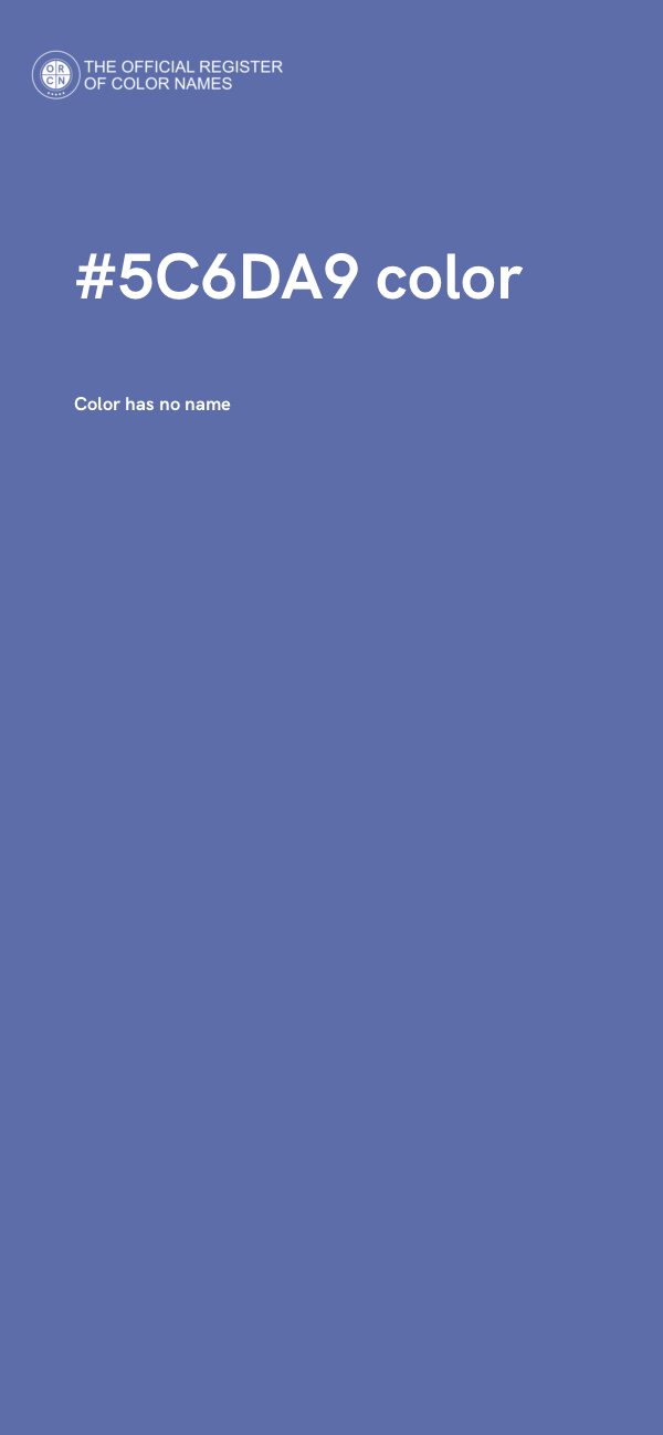 #5C6DA9 color image