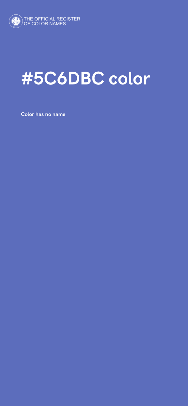 #5C6DBC color image