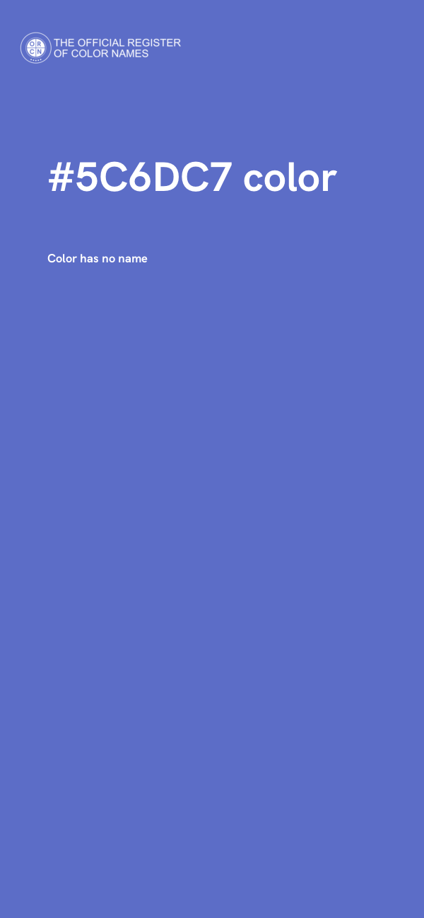 #5C6DC7 color image