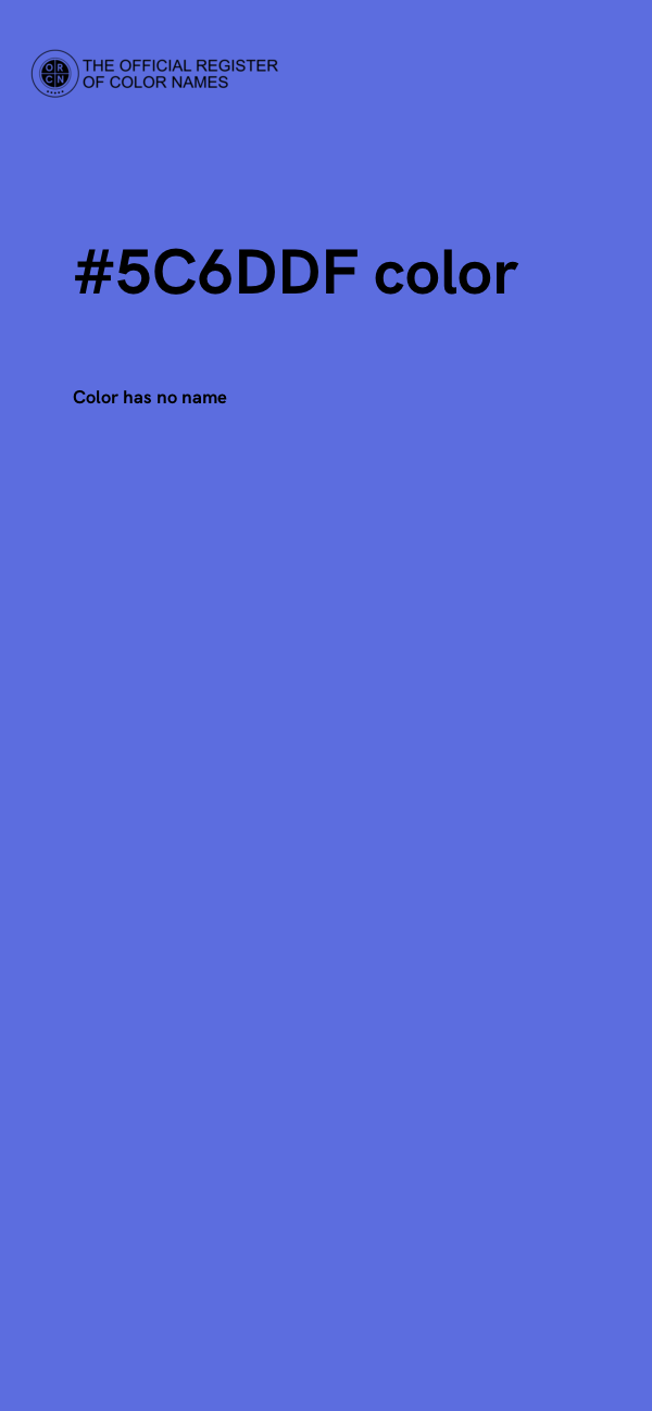 #5C6DDF color image