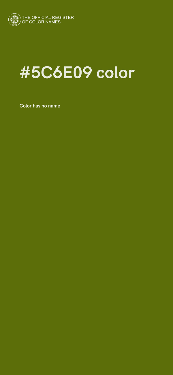 #5C6E09 color image