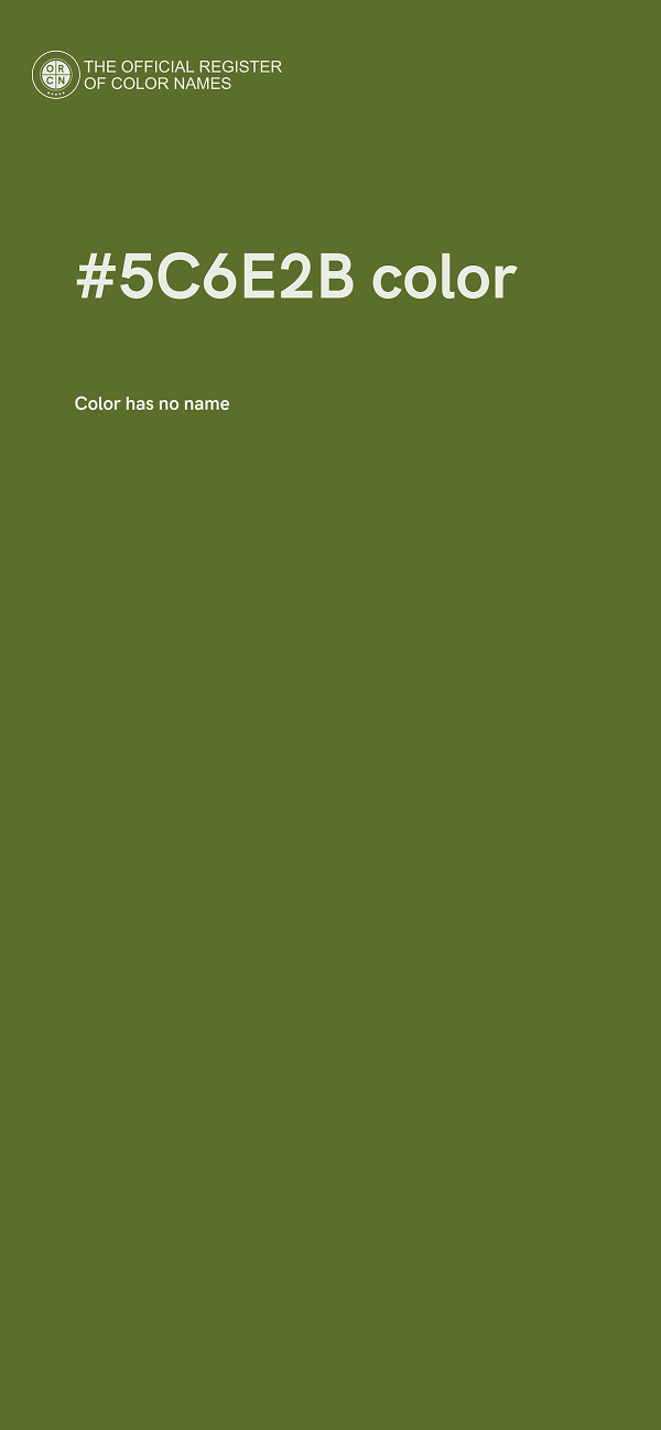 #5C6E2B color image