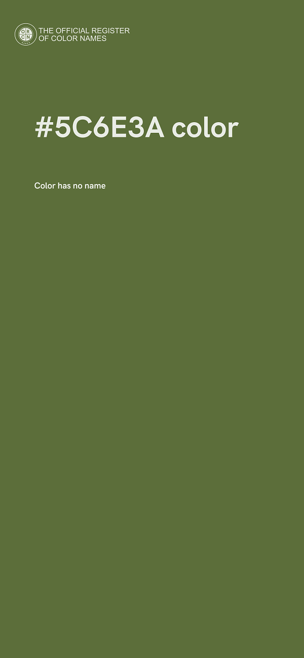 #5C6E3A color image