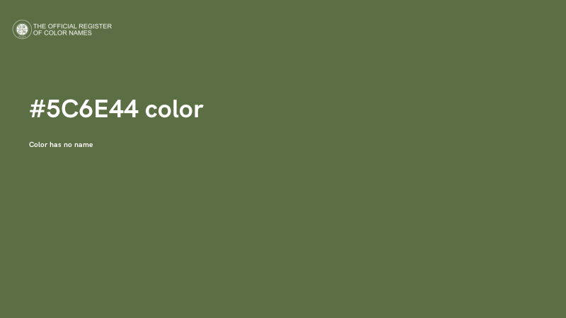 #5C6E44 color image