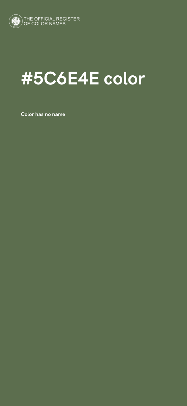 #5C6E4E color image