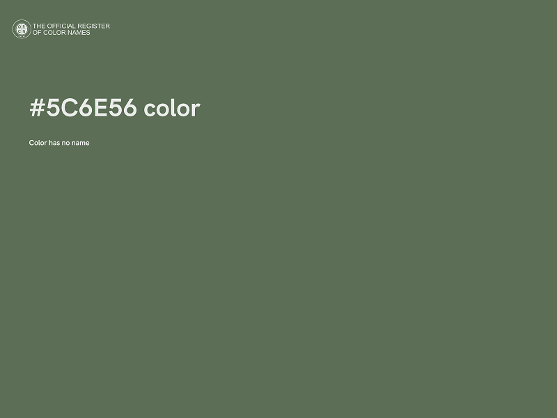 #5C6E56 color image