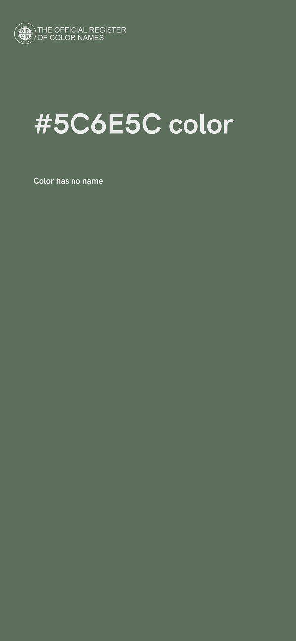 #5C6E5C color image