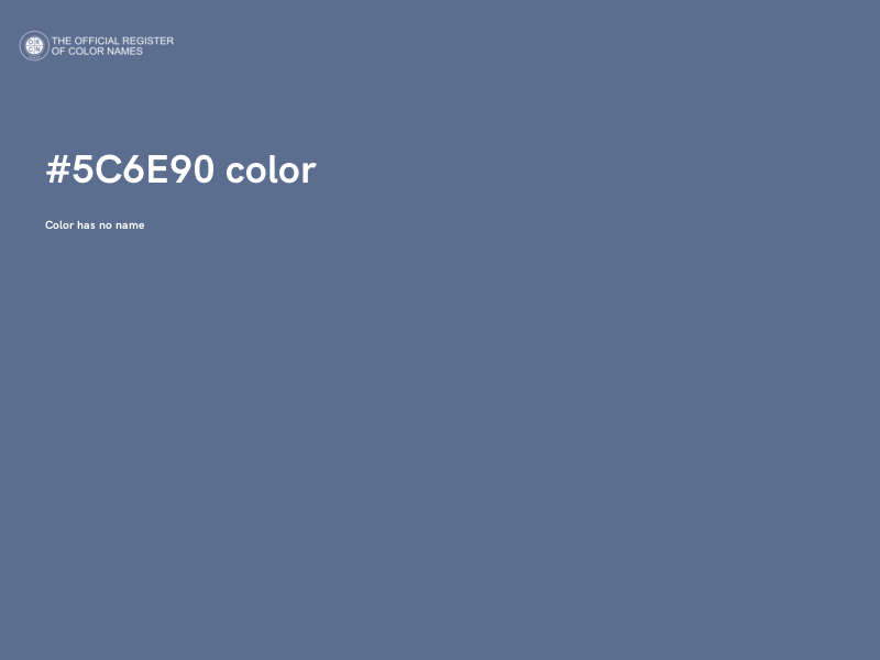 #5C6E90 color image