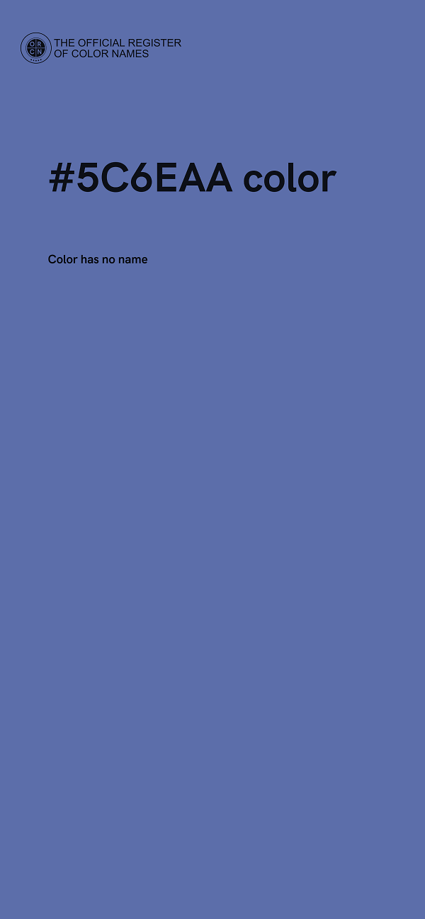 #5C6EAA color image