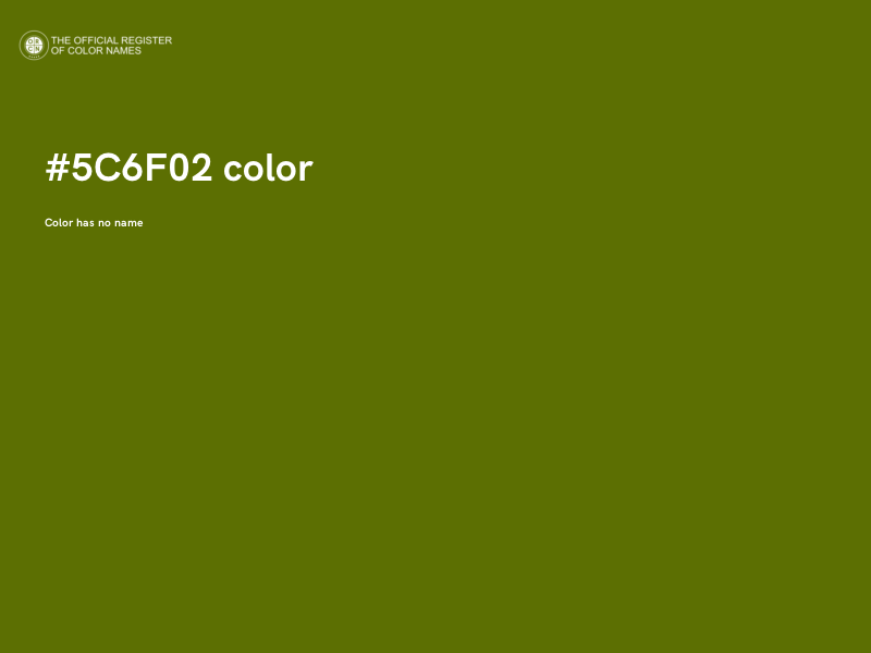 #5C6F02 color image