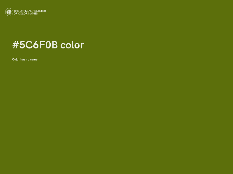 #5C6F0B color image