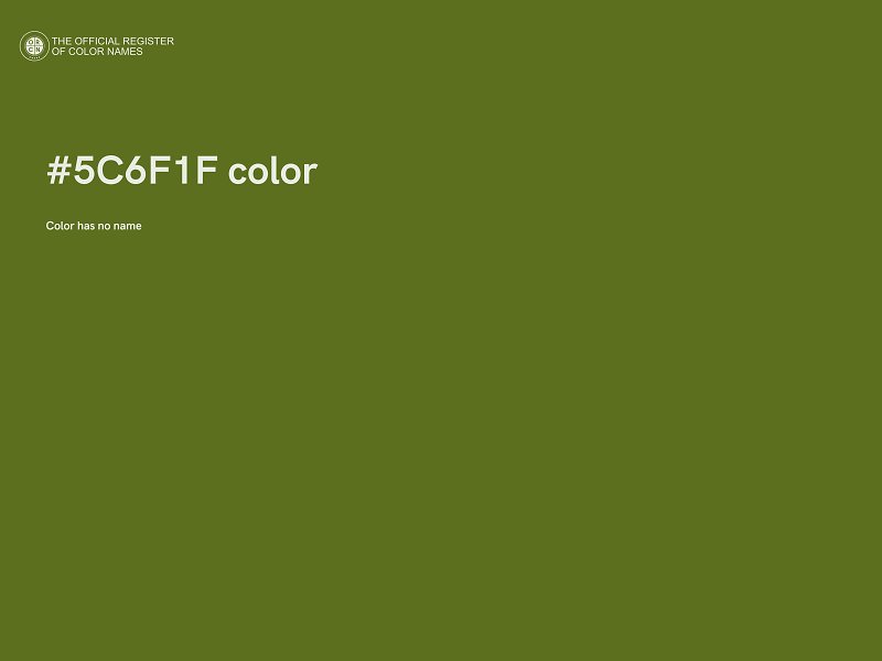 #5C6F1F color image