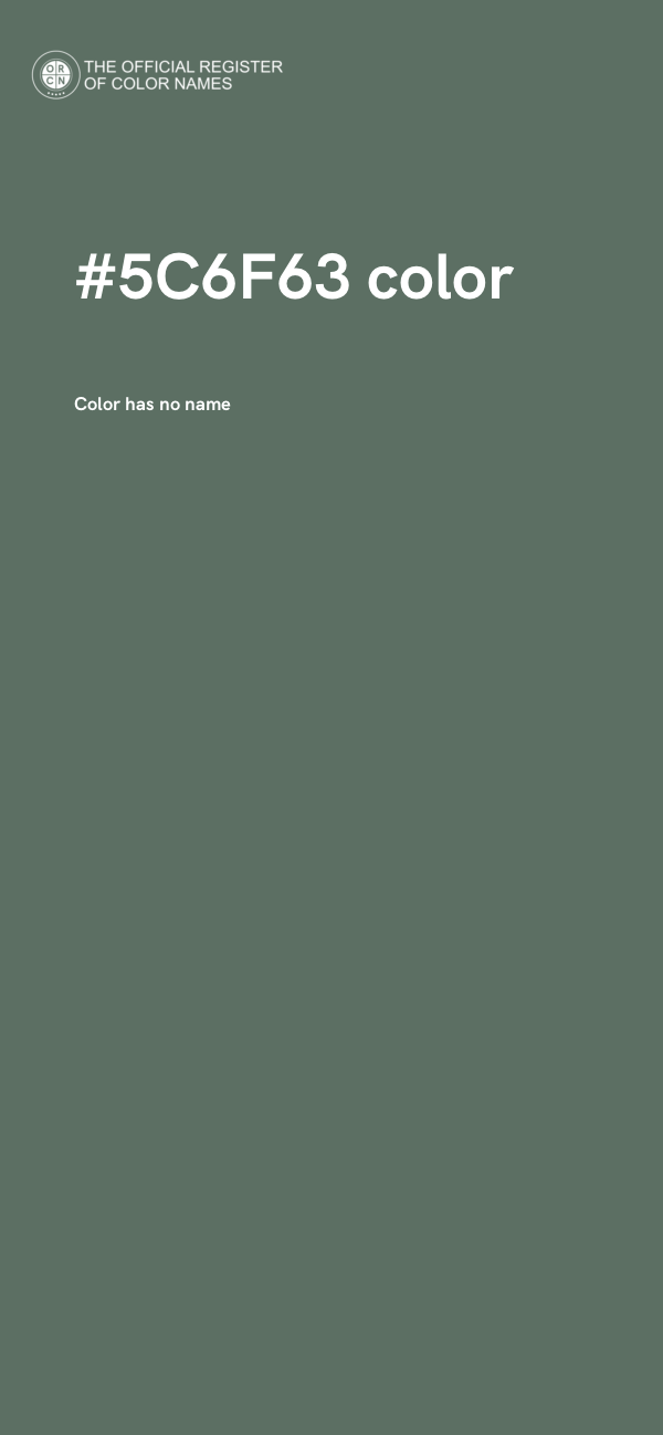 #5C6F63 color image