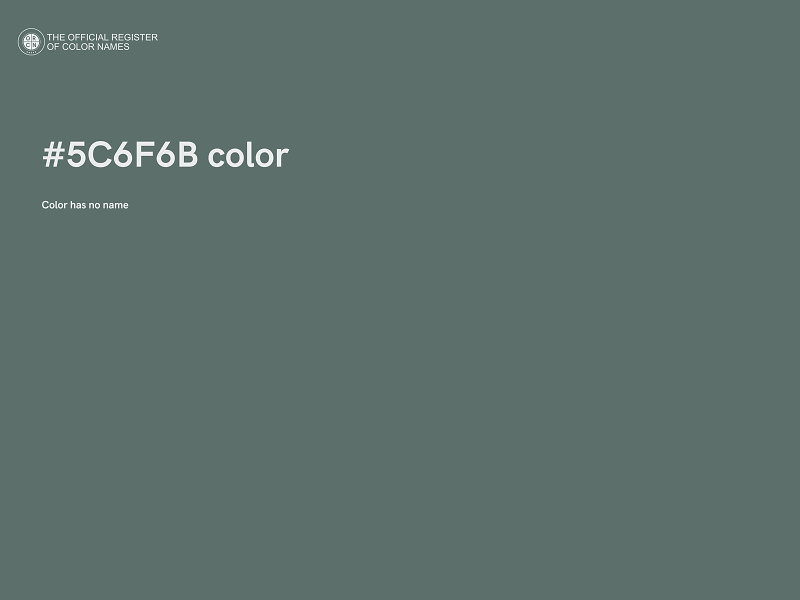 #5C6F6B color image