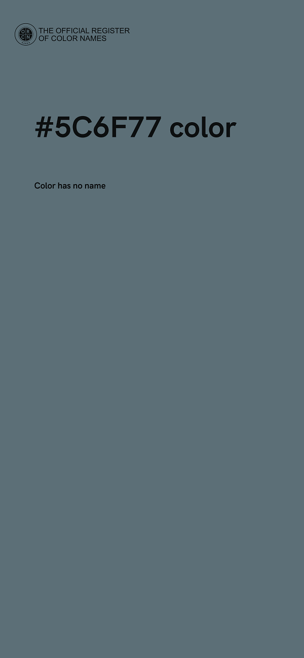 #5C6F77 color image