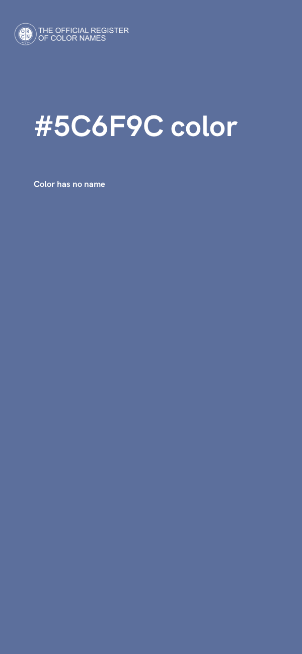 #5C6F9C color image