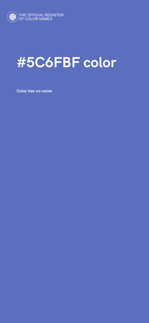 #5C6FBF color image