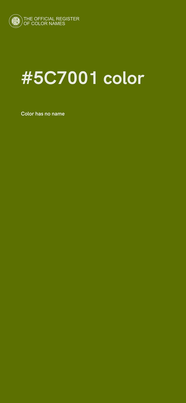 #5C7001 color image