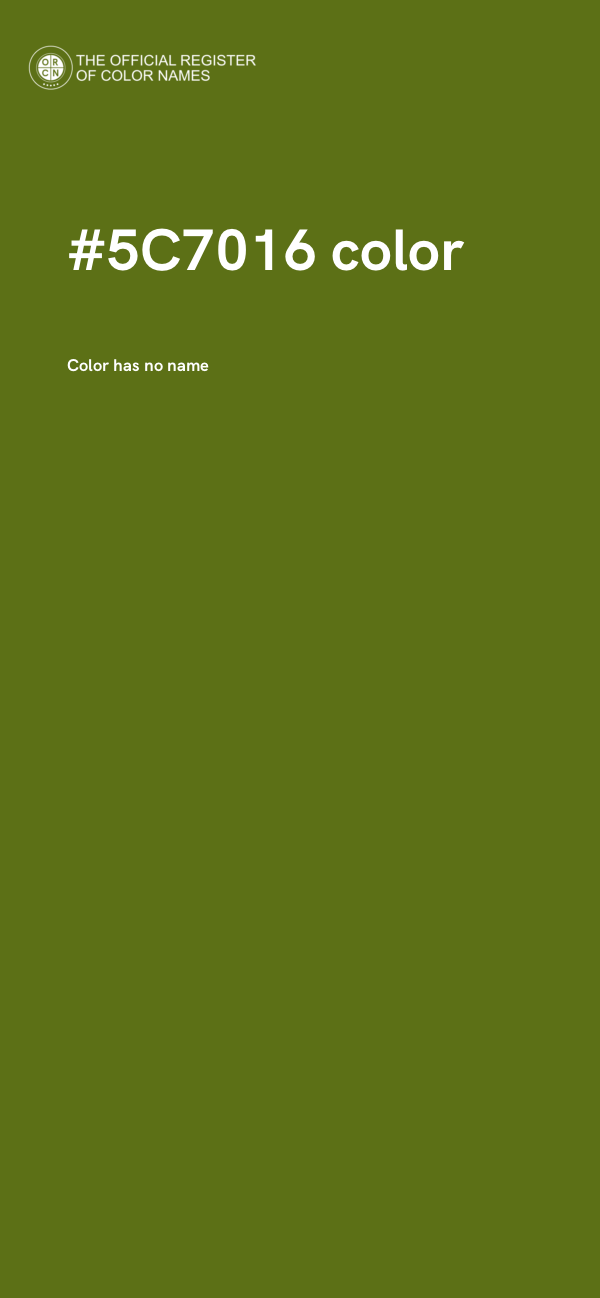 #5C7016 color image