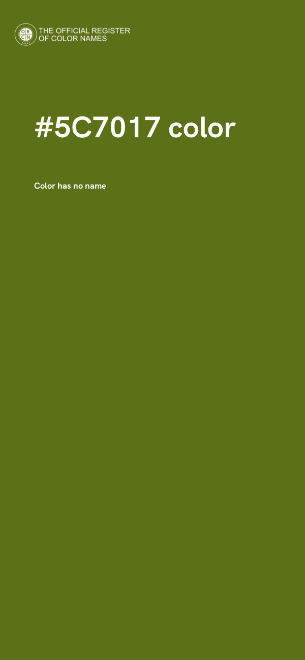 #5C7017 color image