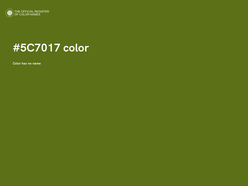 #5C7017 color image