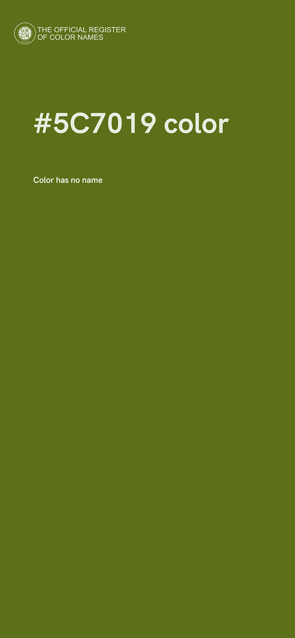 #5C7019 color image