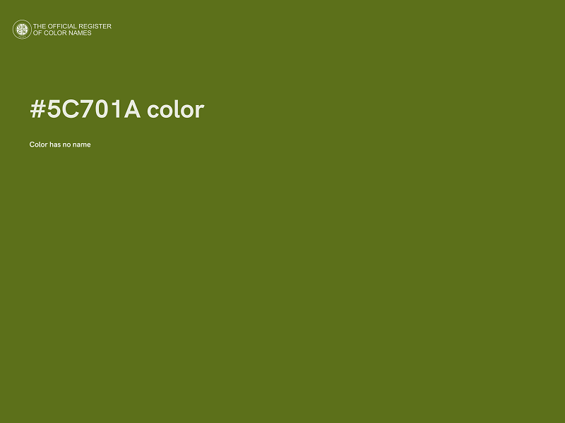 #5C701A color image