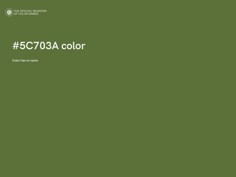 #5C703A color image