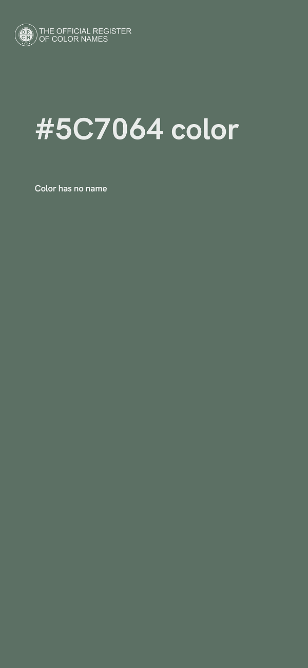 #5C7064 color image