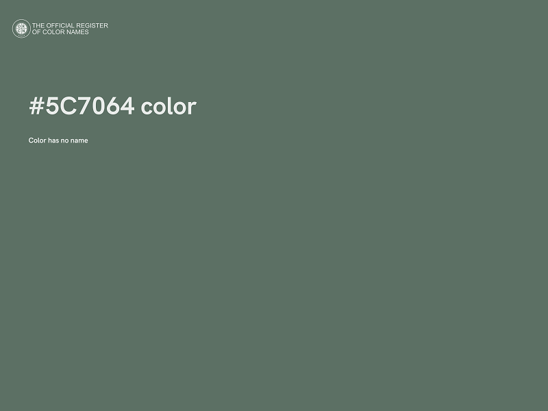 #5C7064 color image