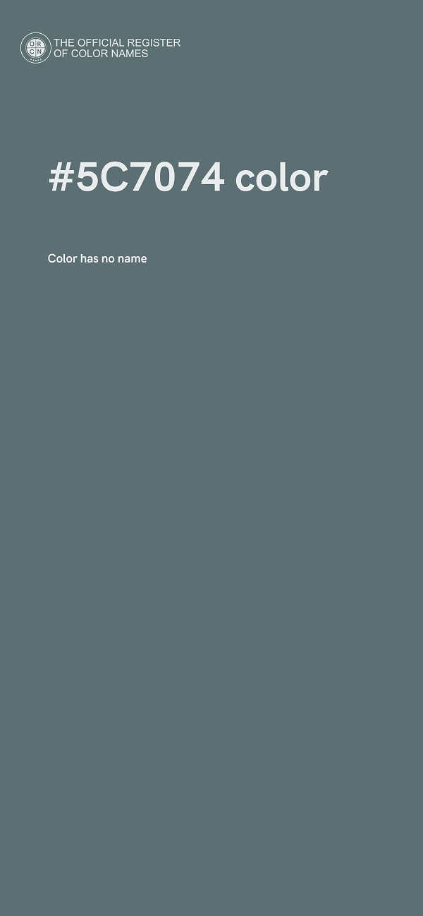 #5C7074 color image
